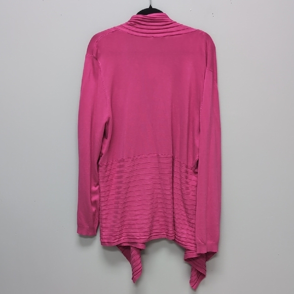 Large NWT Rickis Pink Long Sleeve Cardigan - Picture 4 of 5